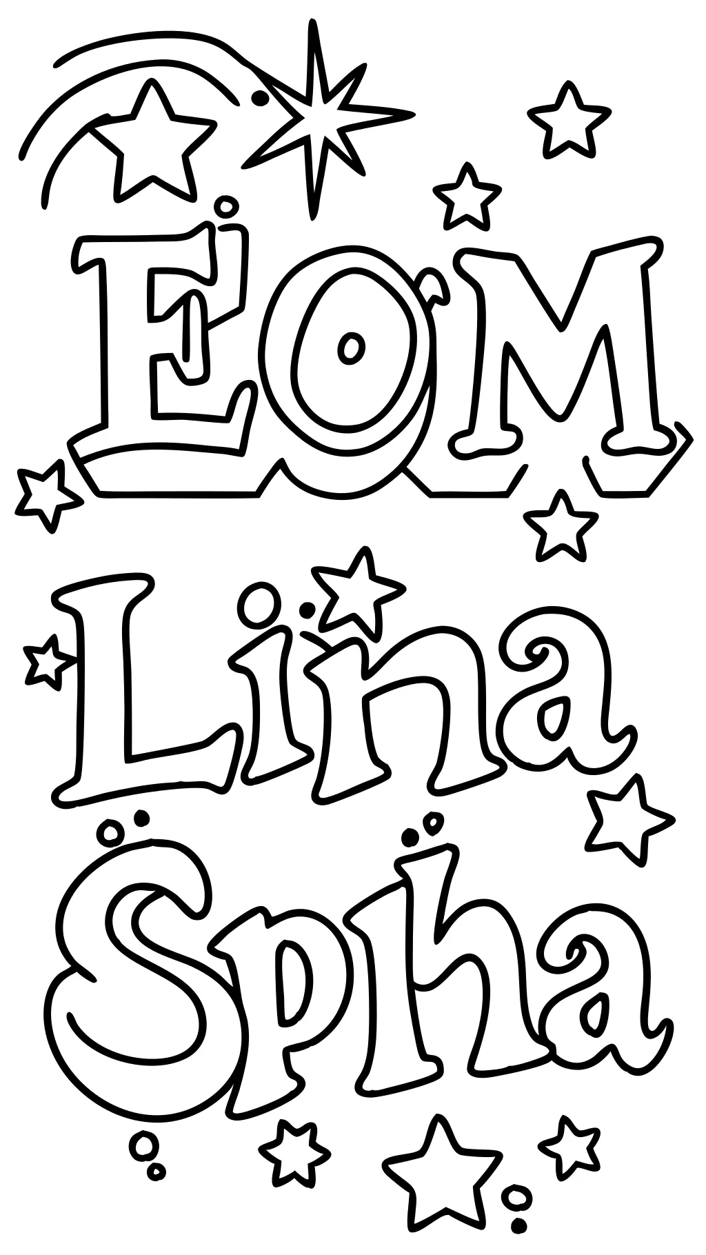 coloring pages with names